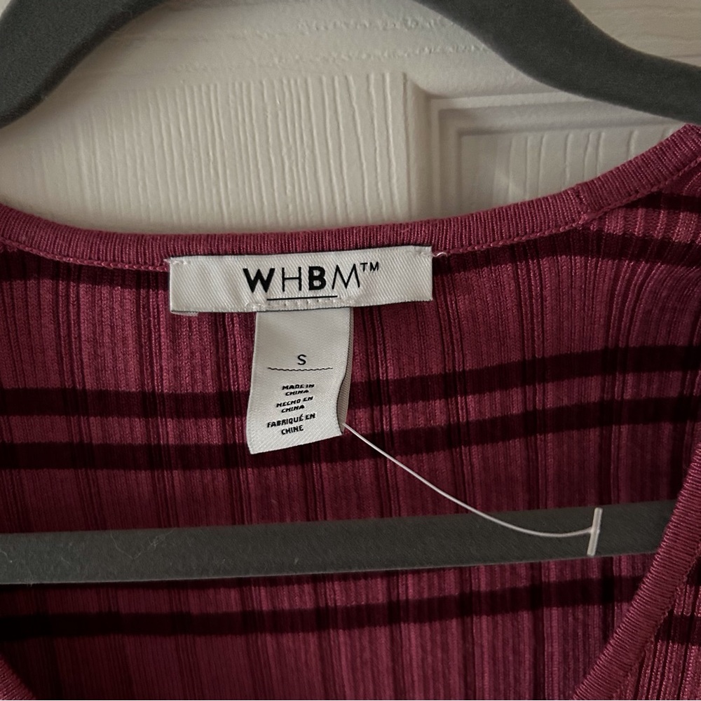 WHBM Striped Rib-Knit Pullover - Picture 6 of 6